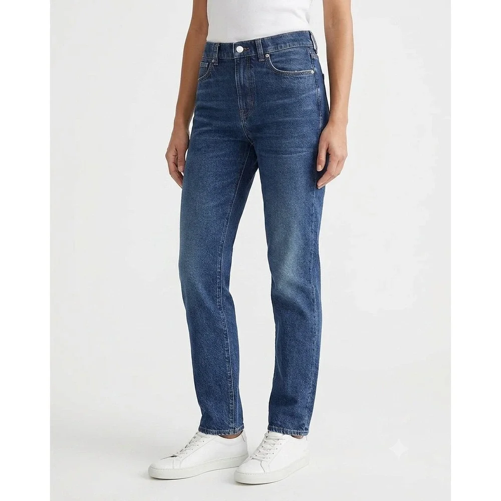 J.Crew '96 Slim Straight Jeans High Rise Indigo Blue‎ Size 28